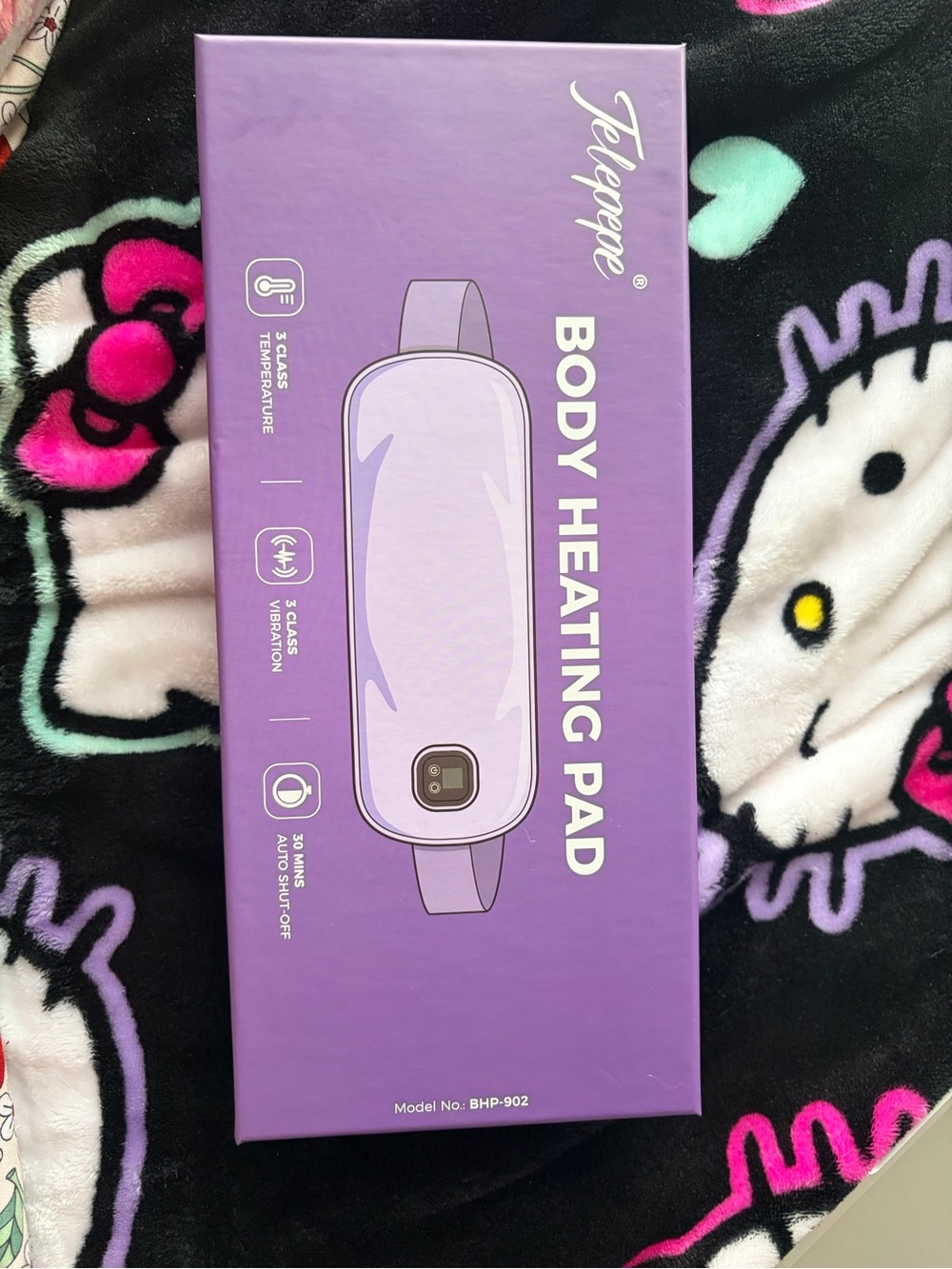 Purple Wearable Body Heating Pad - Hands-Free Heat Therapy